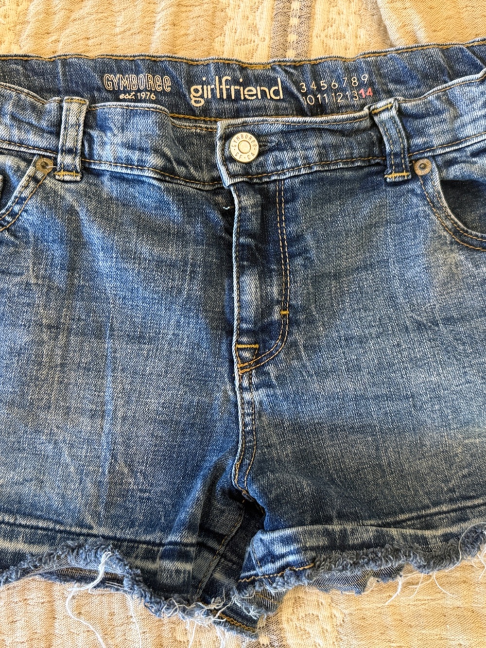 Gymboree Blue Denim Frayed Hem Women's Shorts